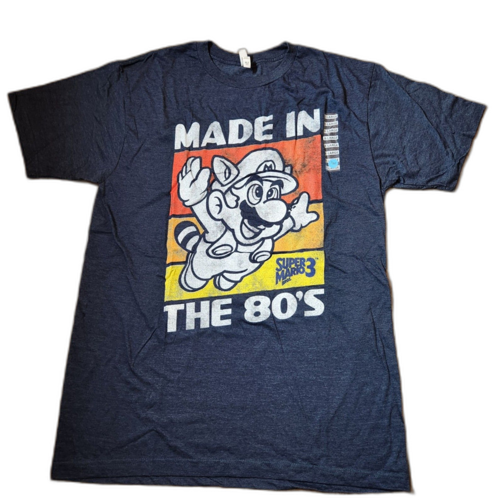 Super Mario 3 Tee Made in the 80s Men’s XLT NWOT